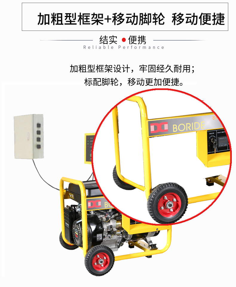 單相6kW無人值守ATS小型汽油發電機組特點