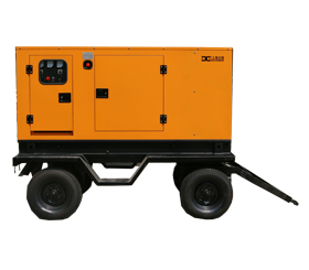 上海東明移動(dòng)拖車發(fā)電機(jī)，玉柴柴油低噪音發(fā)電機(jī)